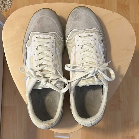 VANS Off The Wall Ave Pro Sneakers Marshmallow/White Skate Shoes - Picture 2 of 5